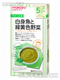 和光堂鱈魚(yú)黃綠色蔬菜泥