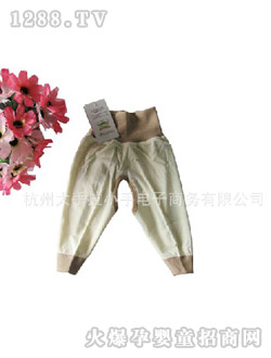 哆啦小貝嬰兒開(kāi)襠高腰褲