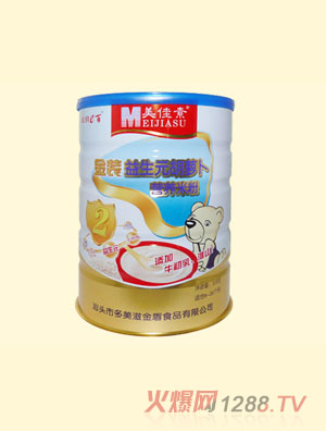 美佳素金裝益生元胡蘿卜營(yíng)養(yǎng)米粉桶裝