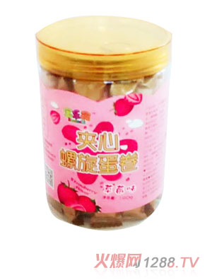 寶樂食夾心螺旋蛋卷-草莓味