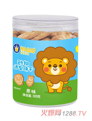 媽寶王國動物造型餅干 原味120g