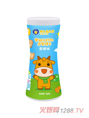 媽寶王國動物造型餅干 香橙味