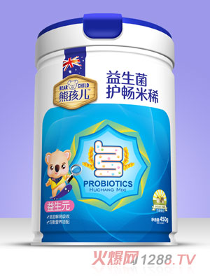 熊孩兒益生菌護(hù)暢米?。▓A聽）