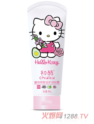 Hello Kitty初酷植物萃取倍護潤膚露 200g