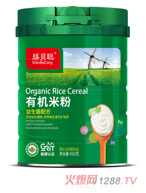 膳貝聰有機(jī)米粉（益生菌配方）450聽(tīng)