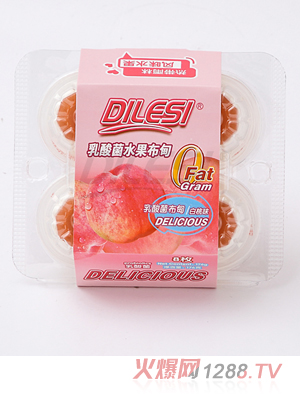 迪樂(lè)斯176g乳酸菌水果布甸 白桃味