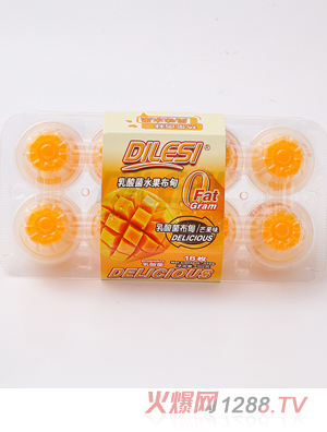 迪樂(lè)斯352g乳酸菌水果布甸 芒果味