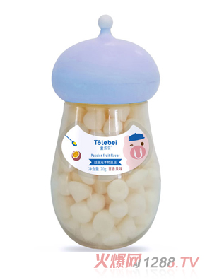 童樂貝益生元羊奶溶豆百香果味