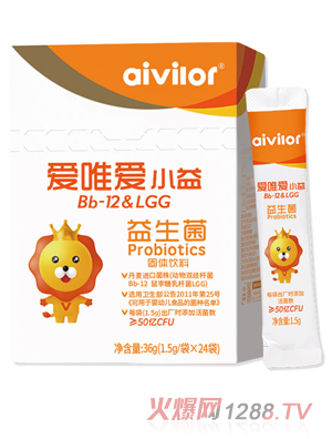 愛(ài)唯愛(ài)小益益生菌固體飲料36g