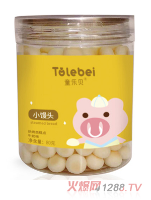 童樂(lè)貝小饅頭牛奶蔬菜水果味果蔬混合多種口味兒童軟饅頭