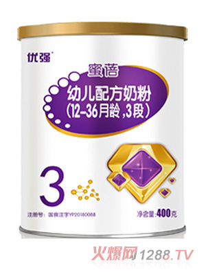 圣元優(yōu)強蜜蓓幼兒配方奶粉（12-36月齡，3段）400g
