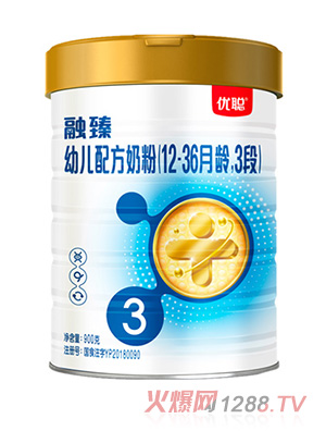 圣元優(yōu)聰融臻幼兒配方奶粉（12-36月齡，3段）900g